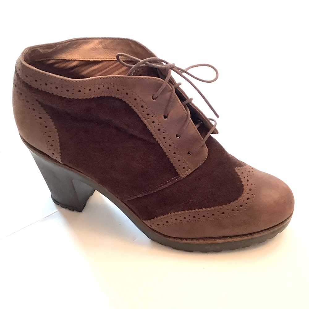 Sperry Top Sider Emory Brown Leather Wing tip Ankle boots Size 10
